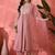 zari sequence embroidered straight kurta & trousers with dupatta