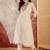 embroidered round neck kurta & trousers kurta sets