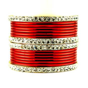 metel churi set red colour size-2.4,2.6,2.8 1