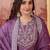 embroidered round-neck kurta & trousers kurta sets