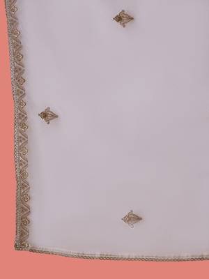 zari  women sequence embroidered straight kurta & trousers with dupatta 5