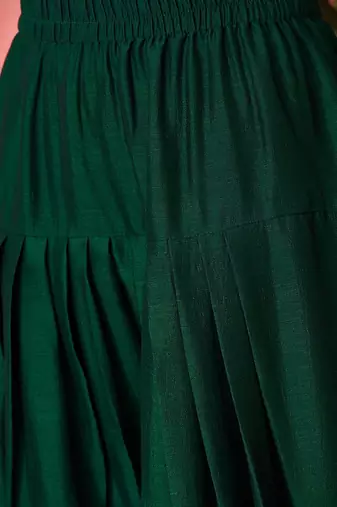 women solid kurta with salwar & dupatta