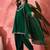 women solid kurta with salwar & dupatta
