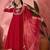 women floral embroidered pleated sequinned kurta trousers and dupatta