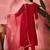 women floral embroidered pleated sequinned kurta trousers and dupatta