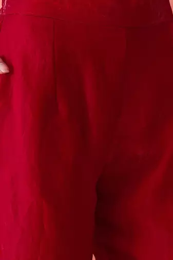 women ethnic motifs embroidered kurta with trousers & dupatta