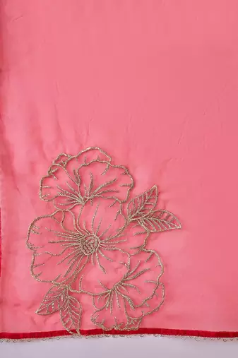 women ethnic motifs embroidered kurta with trousers & dupatta