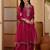 women floral embroidered kurta with palazzos & dupatta