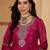 women floral embroidered kurta with palazzos & dupatta