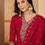 women floral embroidered regular sequinned kurta with palazzos & with dupatta