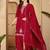women floral embroidered regular sequinned kurta with palazzos & with dupatta