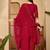 women floral embroidered regular sequinned kurta with palazzos & with dupatta