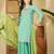 sequence embroidered kurta with sharara & dupatta