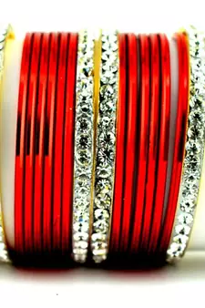 metel churi set red colour size-2.4,2.6,2.8