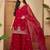 floral embroidered thread work straight kurta with sharara & dupatta