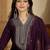 embroidered v-neck kurta & trousers with dupatta