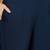 embroidered v-neck kurta & trousers with dupatta