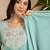 embroidered  round neck kurta & trousers kurta sets