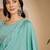 zari thread work embroidered round neck kurta & trousers with dupatta