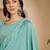 embroidered round neck kurta & trousers kurta sets