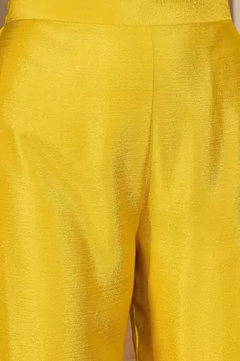 embroidered round neck  kurta trousers & dupatta