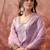embroidered  square neck kurta & trousers kurta sets