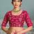 Ombre Pink clr Embroidery Cutwork saree with heavy work blouse
