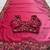 Ombre Pink clr Embroidery Cutwork saree with heavy work blouse