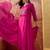 embroidered kurta & trousers with dupatta