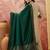 embroidered v-neck kurta & trousers with dupatta