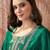 embroidered round neck kurta & palazzos kurta set