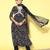 alia cut floral printed empire sequinned kurta with trousers & dupatta