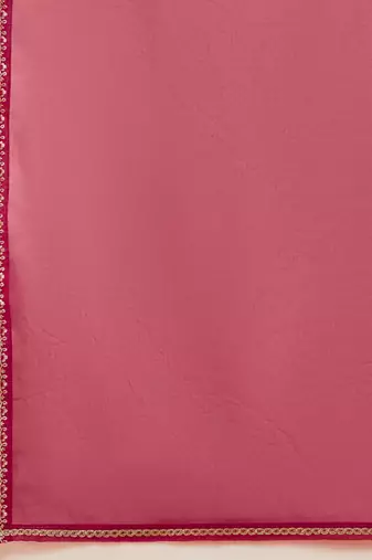 alia cut maroon zari rembroidered empire a-line kurta with trousers & dupatta