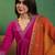 alia cut yoke-designed a-line kurta with trouser & dupatta set