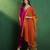 alia cut yoke-designed a-line kurta with trouser & dupatta set