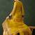 embroidered thread work straight kurta with trousers & dupatta