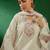 off white floral embroidered pure cotton kurta with palazzo & dupatta