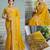 Yellow Star Georgette Cutworrk Saree With Heavy Embroidery Work Blouse 