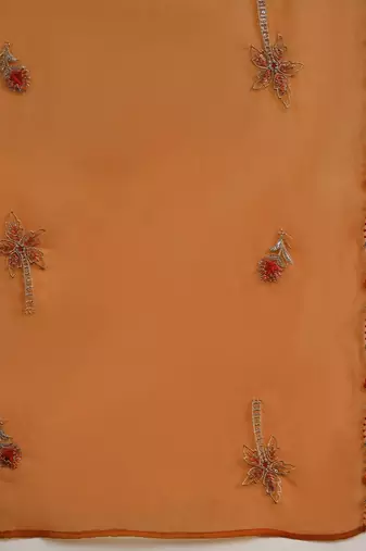 women embroidered kurta & palazzo with dupatta