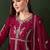 women embroidered a-line kurta trousers & dupatta