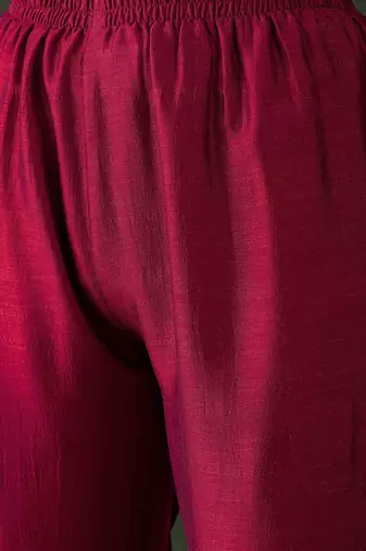 women embroidered a-line kurta trousers & dupatta