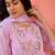 zari floral embroidered notch neck a-line kurta with trousers & dupatta