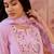 embroidered round neck kurta & trousers kurta set