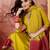 women floral embroidered pleated sequinned kurta with trousers & dupatta