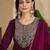 ethnic motifs yoke design sequinned straight kurta with trouser & dupatta
