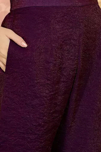women floral embroidered pleated sequinned kurta with trousers & with dupatta