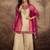 ethnic motifs embroidered straight  kurta with palazzos & dupatta