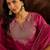 women ethnic motifs embroidered regular kurta with trousers & dupatta