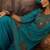 embroidered round neck kurta & palazzos with dupatta