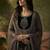 embroidered poly chiffon round neck kurta sets